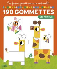 Les animaux : 190 gommettes