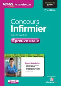 Concours infirmier, entrée en IFSI : épreuve orale : concours 2017