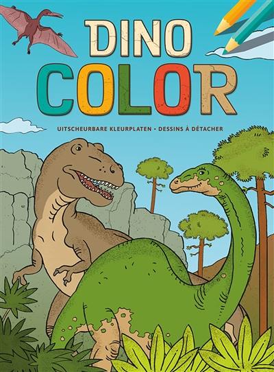 Dino color : dessins à détacher. Dino color : uitscheurbare kleurplaten