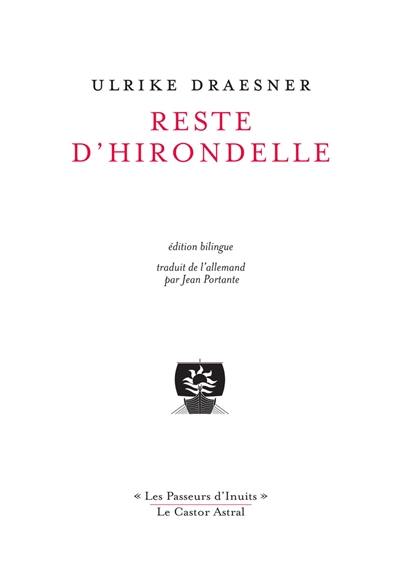 Reste d'hirondelle