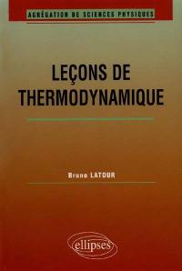 Leçons de thermodynamique