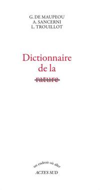 Dictionnaire de la rature