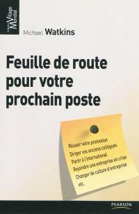 Feuille de route pour votre prochain poste