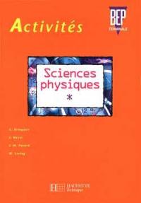 Sciences physiques activités, terminale BEP