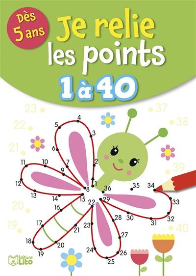 Je relie les points 1 à 40 : dès 5 ans