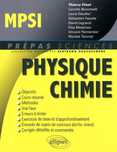 Physique chimie MPSI