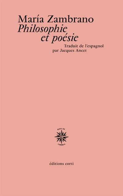 Philosophie et poésie