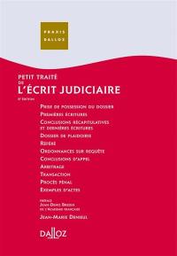 Petit traité de l'écrit judiciaire