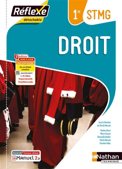 Droit 1re STMG : livre + licence élève