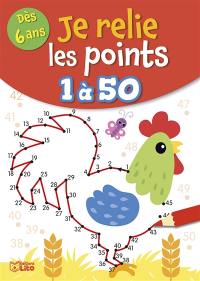 Je relie les points 1 à 50 : dès 6 ans