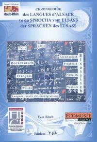 Chronologie des langues d'Alsace