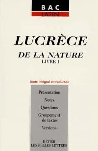 De la nature : livre 1