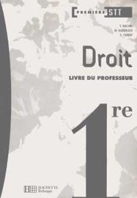 Droit, 1re STT : livre du professeur