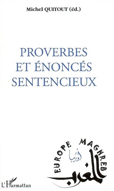 Proverbes et énoncés sentencieux