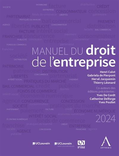 Manuel du droit de l'entreprise 2024