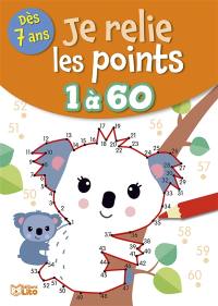 Je relie les points 1 à 60 : dès 7 ans