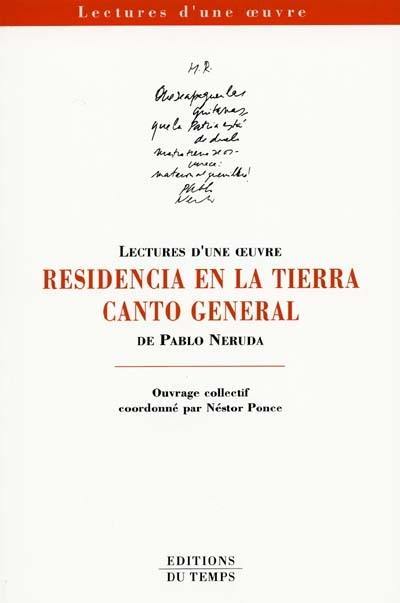 Residencia en la tierra et Canto general de P. Neruda