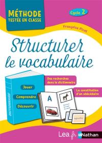 Structurer le vocabulaire : cycle 2 : programme 2018