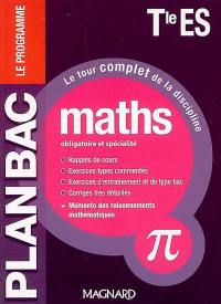 Maths obligatoire et spécialité terminale ES : le programme