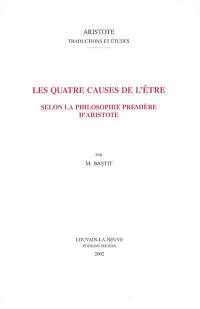 Les quatre causes de l'être selon la philosophie première d'Aristote