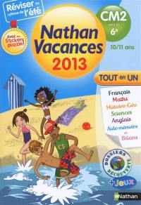 Nathan vacances 2013, du CM2 vers la 6e, 10-11 ans : tout en un