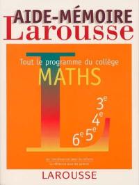 Maths : tout le programme du collège