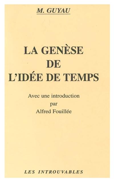 La genèse de l'idée de temps