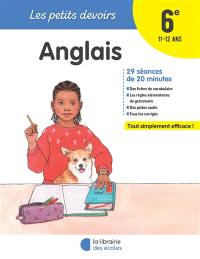 Anglais 6e, 11-12 ans : 29 séances de 20 minutes