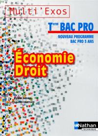 Economie, droit : terminale bac pro : nouveau programme, bac pro 3 ans