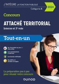 Concours attaché territorial, interne et 3e voie, catégorie A : tout-en-un 2024