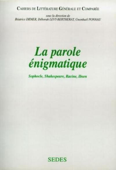 La parole énigmatique