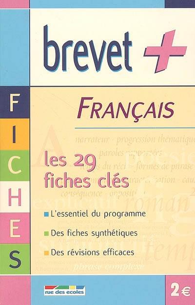 Français : les 29 fiches clés