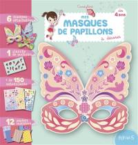 Mes masques de papillons à décorer : dès 4 ans