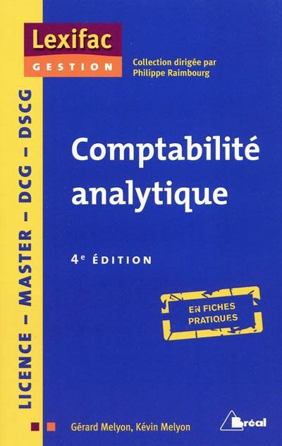 Comptabilité analytique : licence, master, DCG, DSCG