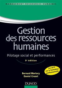 Gestion des ressources humaines : pilotage social et performances