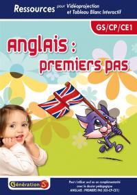 Anglais premiers pas (GS-CP-CE1) : Ressources TBI/Vidéoprojection