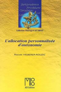 L'allocation personnalisée d'autonomie