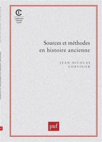 Sources et méthodes en histoire ancienne