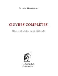 Oeuvres complètes