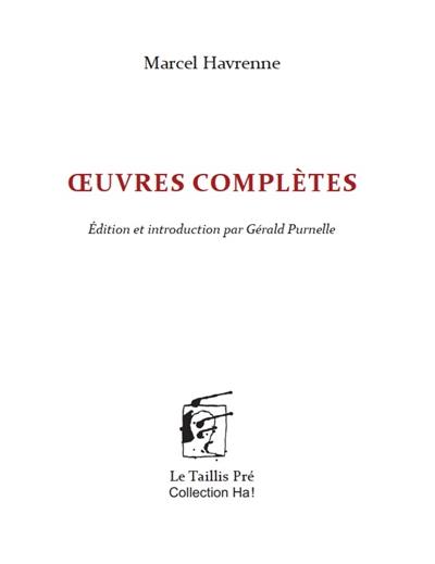 Oeuvres complètes