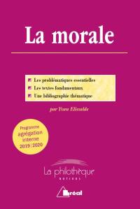 La morale : programme agrégation interne 2019-2020