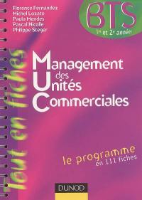 Management des unités commerciales : BTS 1re et 2e années