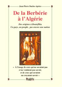 De la Berbérie à l'Algérie