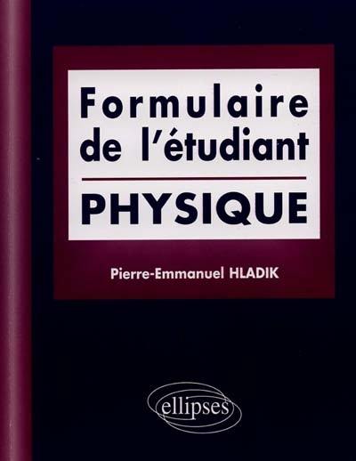 Formulaire de l'étudiant en physique