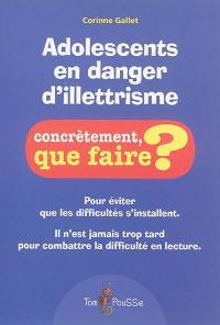 Adolescents en danger d'illettrisme