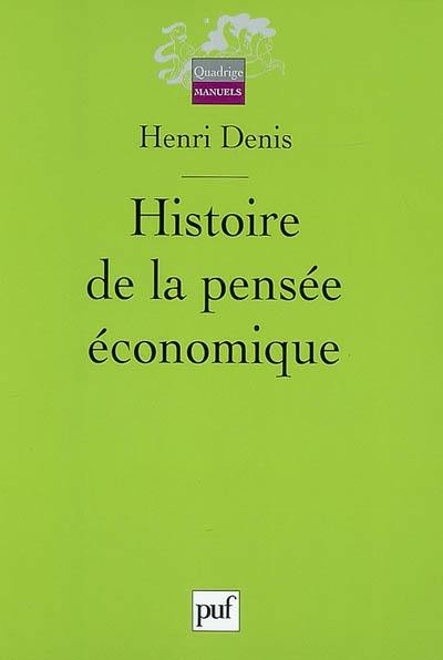 Histoire de la pensée économique