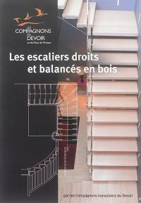 Les escaliers droits et balancés en bois