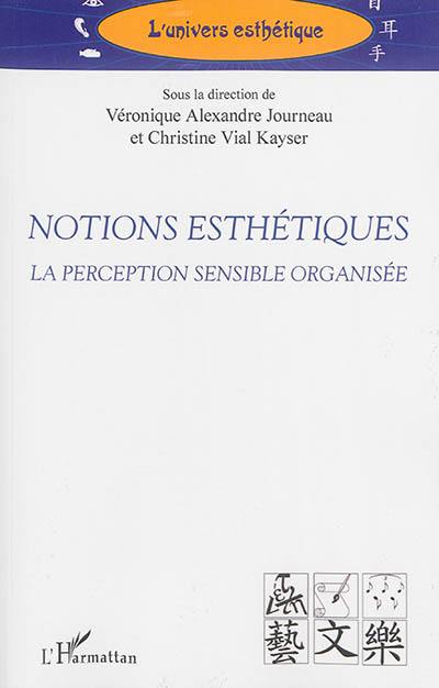 Notions esthétiques : la perception sensible organisée