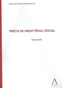 Précis de droit pénal social