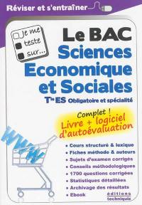 Sciences économiques et sociales : terminale ES obligatoire et spécialité